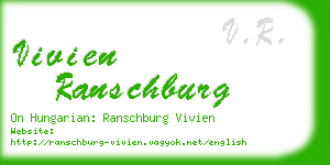 vivien ranschburg business card